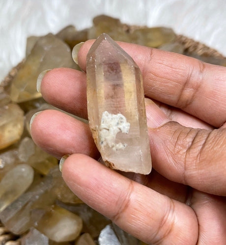 One Raw Citrine Point- One inch