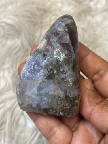 Purple Anhydride Freeform With blue calcite Freeform 5