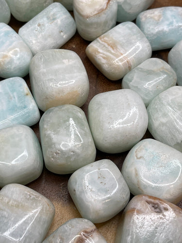 One Large Blue Carribean Calcite Tumble