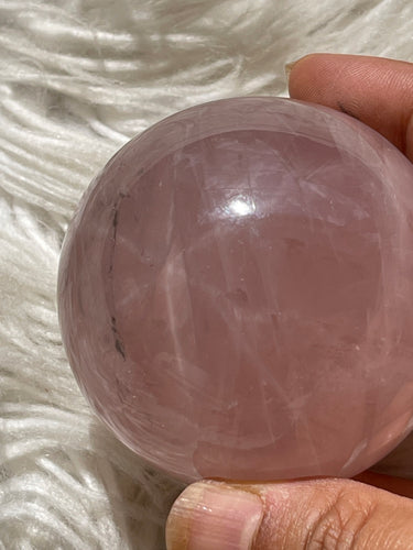 Star Rose Quartz Crystal Sphere 4