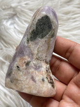 Purple Anhydride Freeform With Epidote & Orange calcite 3