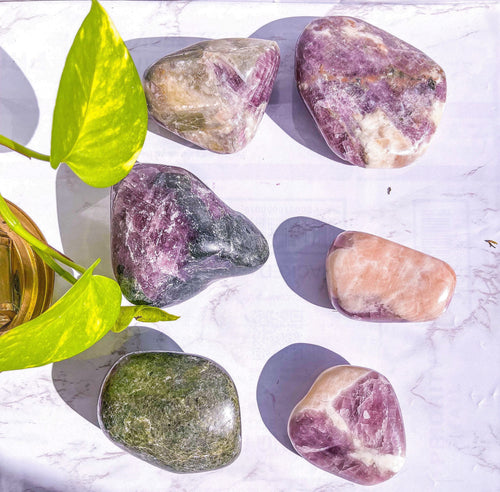 One Purple Anhydride palmstones LOT 3- You Select