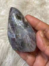 Purple Anhydride Freeform With blue calcite Freeform 5