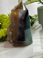 One Green Blue fluorite Raw Point