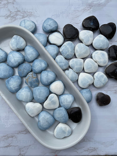 One Owyhee Blue Opal Heart