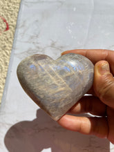 One large Blue Moonstone heart - You Choose