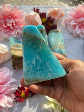 Dark Blue Natural Aragonite Freeform
