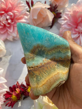 Dark Blue Natural Aragonite Freeform 5