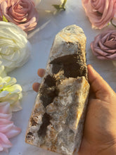 Large Mosaic Quartz With Crazy Lace Point