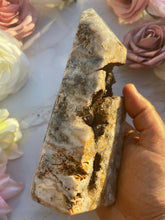 Large Mosaic Quartz With Crazy Lace Point