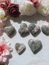Purple Anhydride Heart With Epidote - One