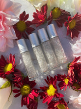 One Clear Quartz Chips Bottle Rosequartz Roller