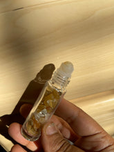 One Orange Calcite Chips Bottle Orange Calcite Roller