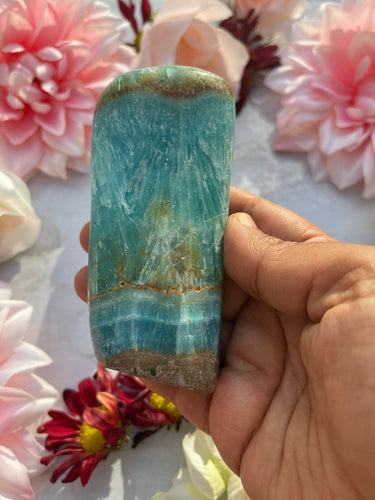 Dark Blue Natural Aragonite Freeform 3