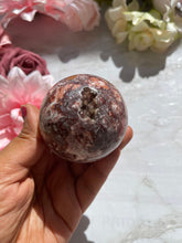 New Stone ! Red Jasper Druzy Geode Sphere -57mm