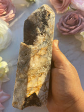 Large Mosaic Quartz With Crazy Lace Point