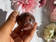 New Stone ! Red Jasper Druzy Geode Sphere -46mm