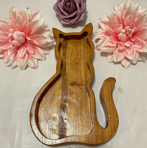 One Wooden Bowl For Crystal Display