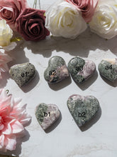 Purple Anhydride Heart With Epidote - One