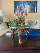 Lovely Brass Altar With Meenakari Stone Work