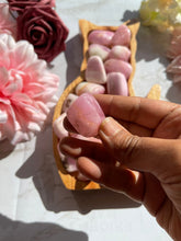 One Pink Aragonite Tumbled Stone AAA Quality