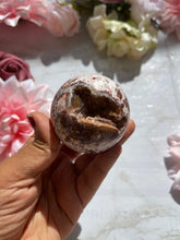 New Stone ! Red Jasper Druzy Geode Sphere -55mm