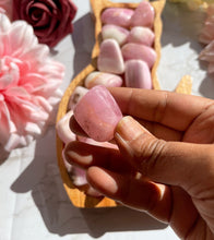 One Pink Aragonite Tumbled Stone AAA Quality