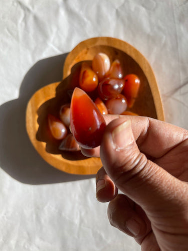 Red carnelian Teardrops 100% natural