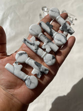 One White Howlite Key