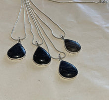 One Gray Aventurine Teardrop Necklace