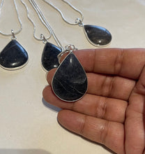 One Gray Aventurine Teardrop Necklace