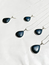 One Pyrite Teardrop Necklace