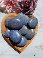 One Blue Dumortierite Palmstone